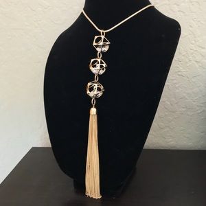 Landry 28” caged diamond necklace